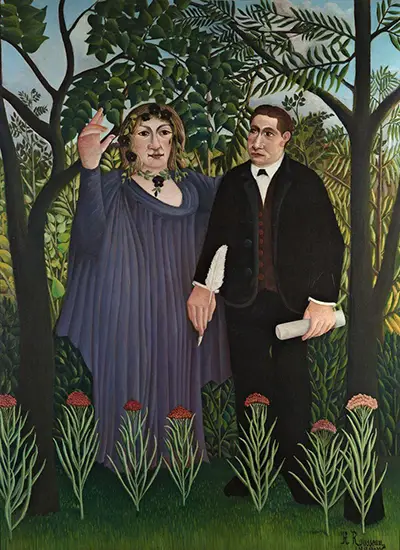 The Muse Inspiring the Poet Henri Rousseau
